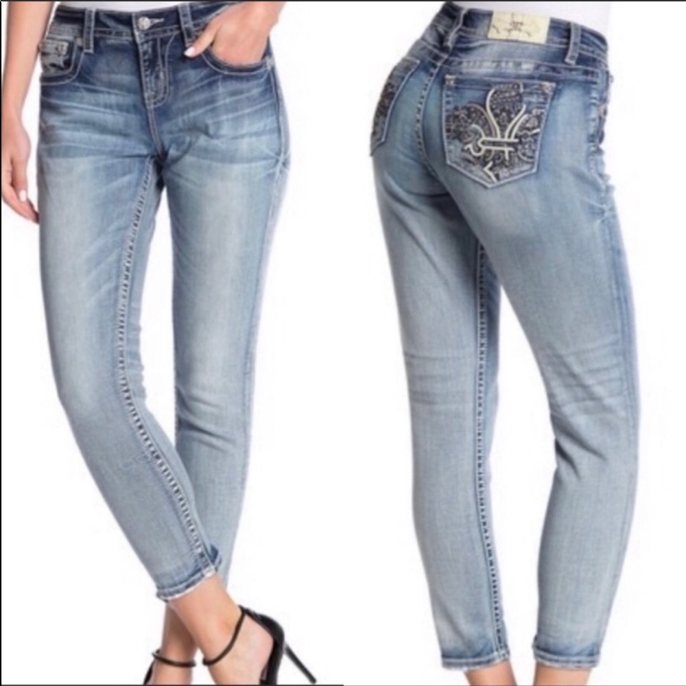 Miss Me Mid Rise Easy Ankle Skinny Size 27
